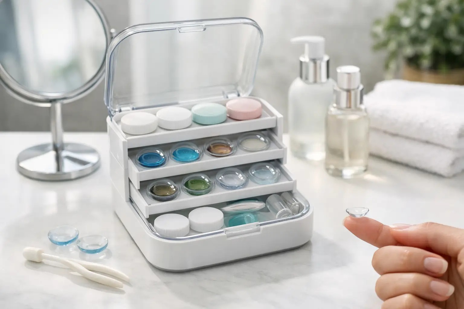 Best Contact Lens Organizer for Multiple Pairs