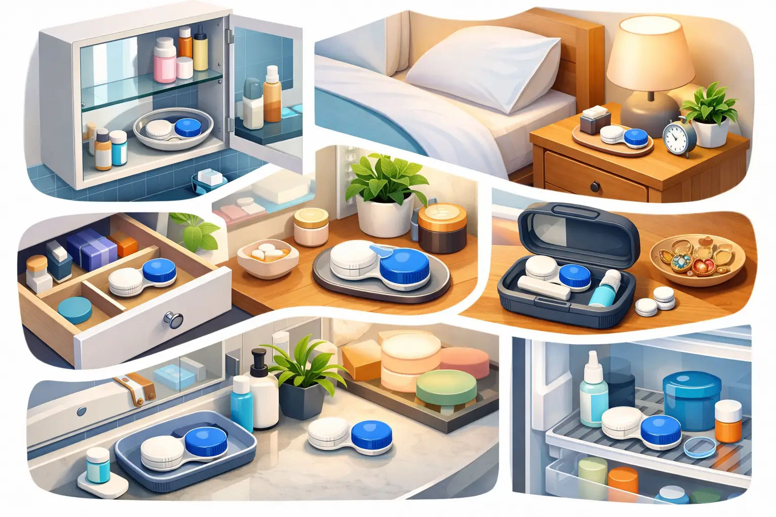 Where to Store Contact Lens Cases at Home