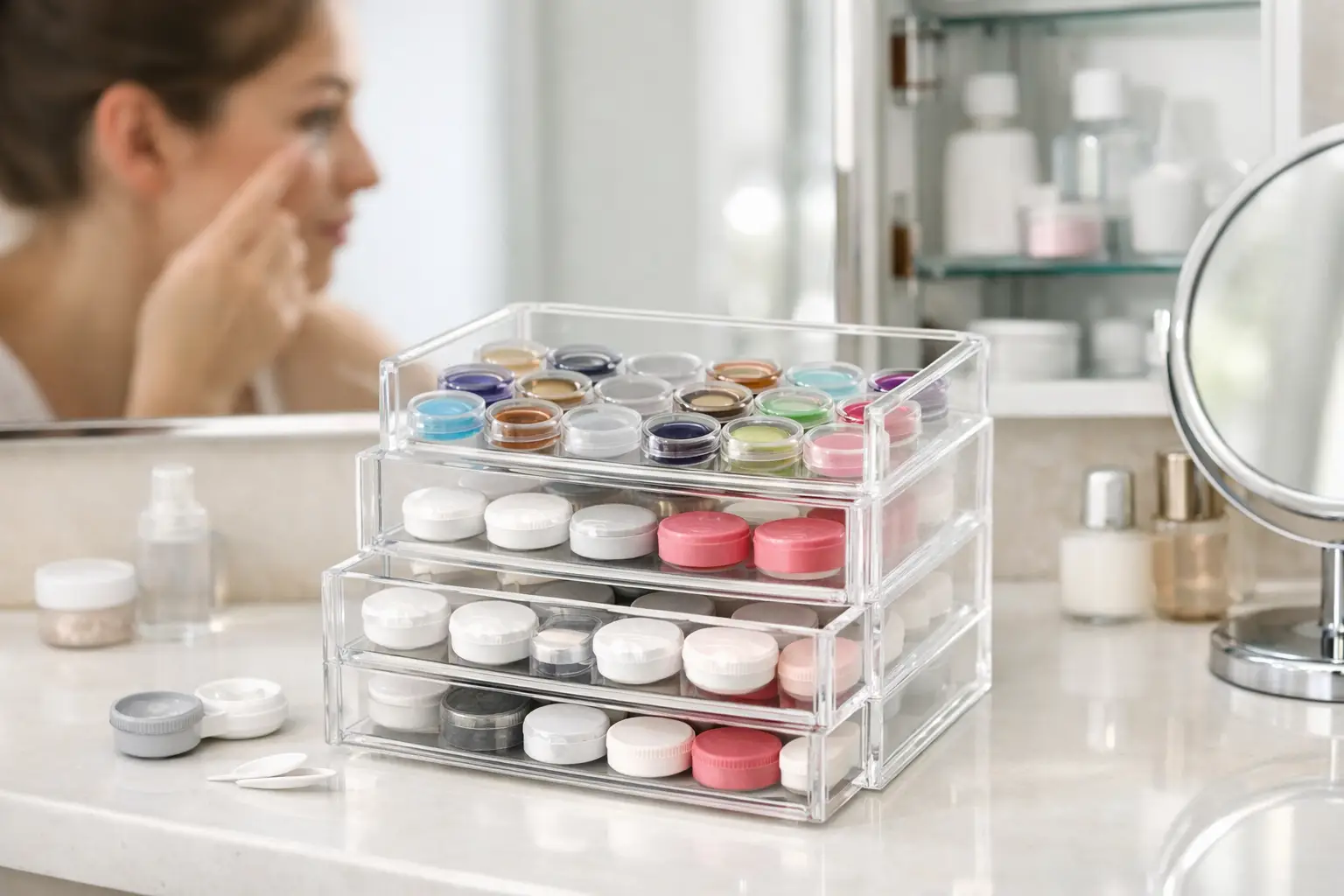 Organizing a Cosmetic Lens Collection at Home