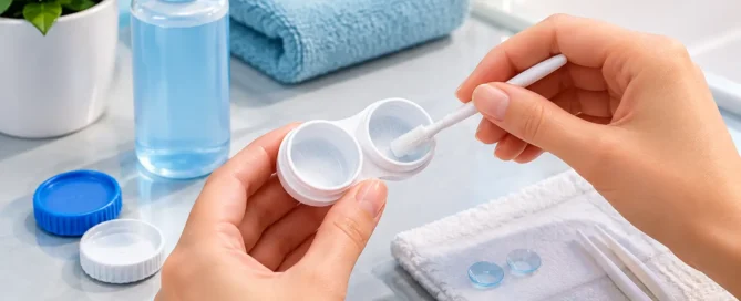 How to Keep a Clean Contact Lens Case Daily