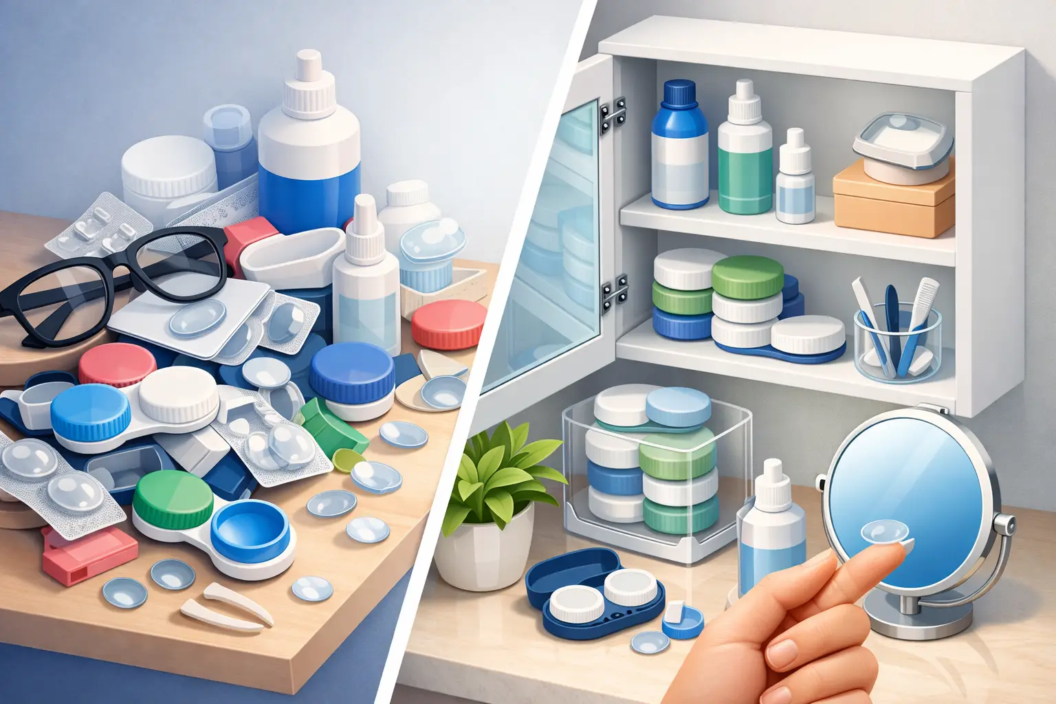 How to Reduce Contact Lens Clutter for Good