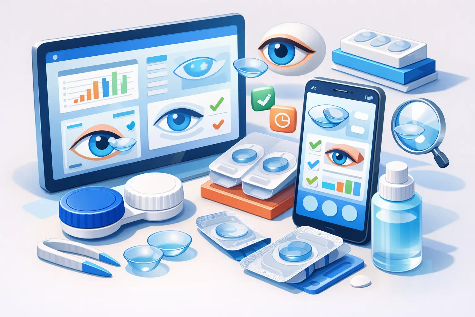 Prescription Tracking Examples for Contact Lenses