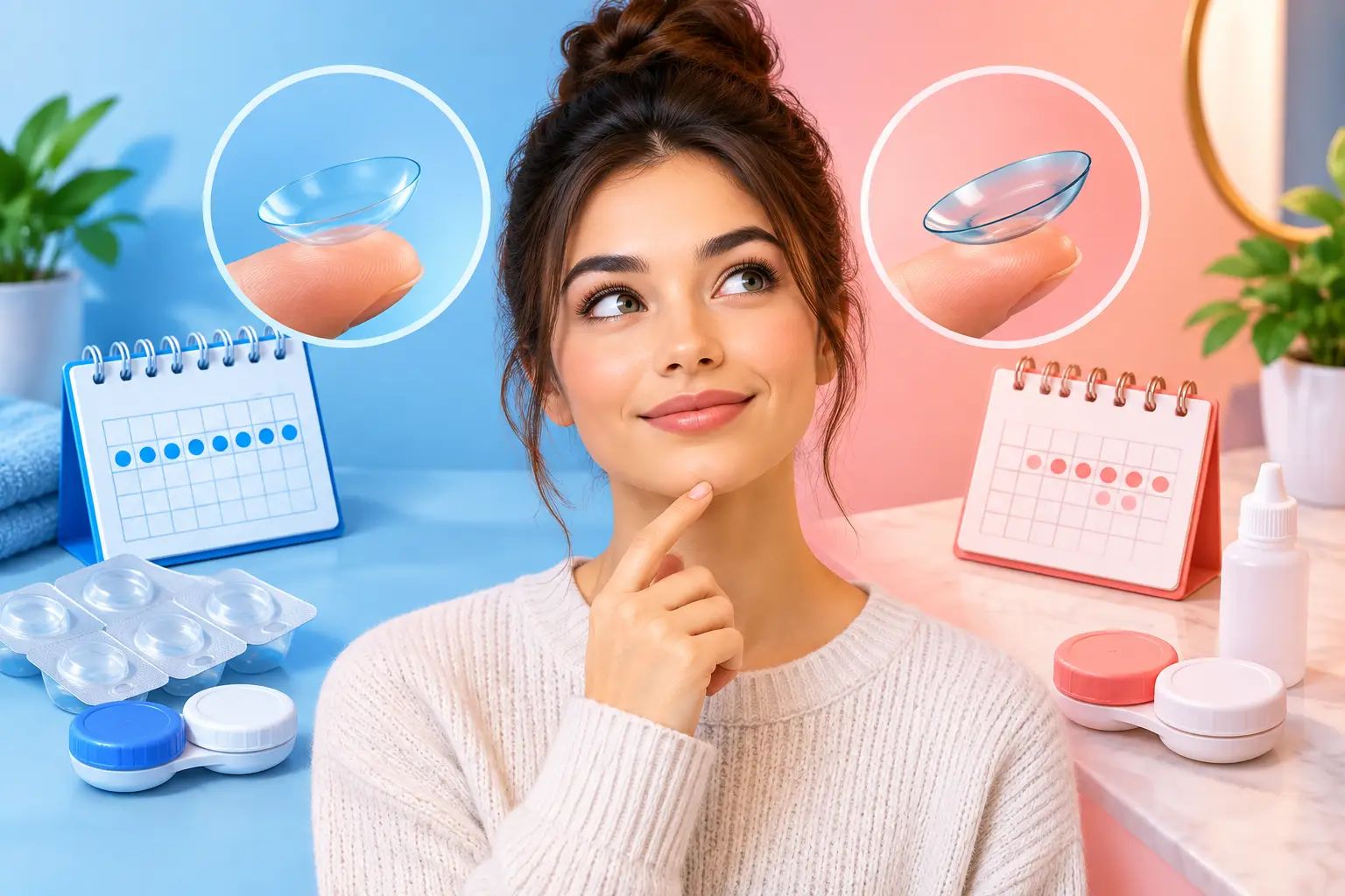 Daily Versus Monthly Contacts: Which Fits You?