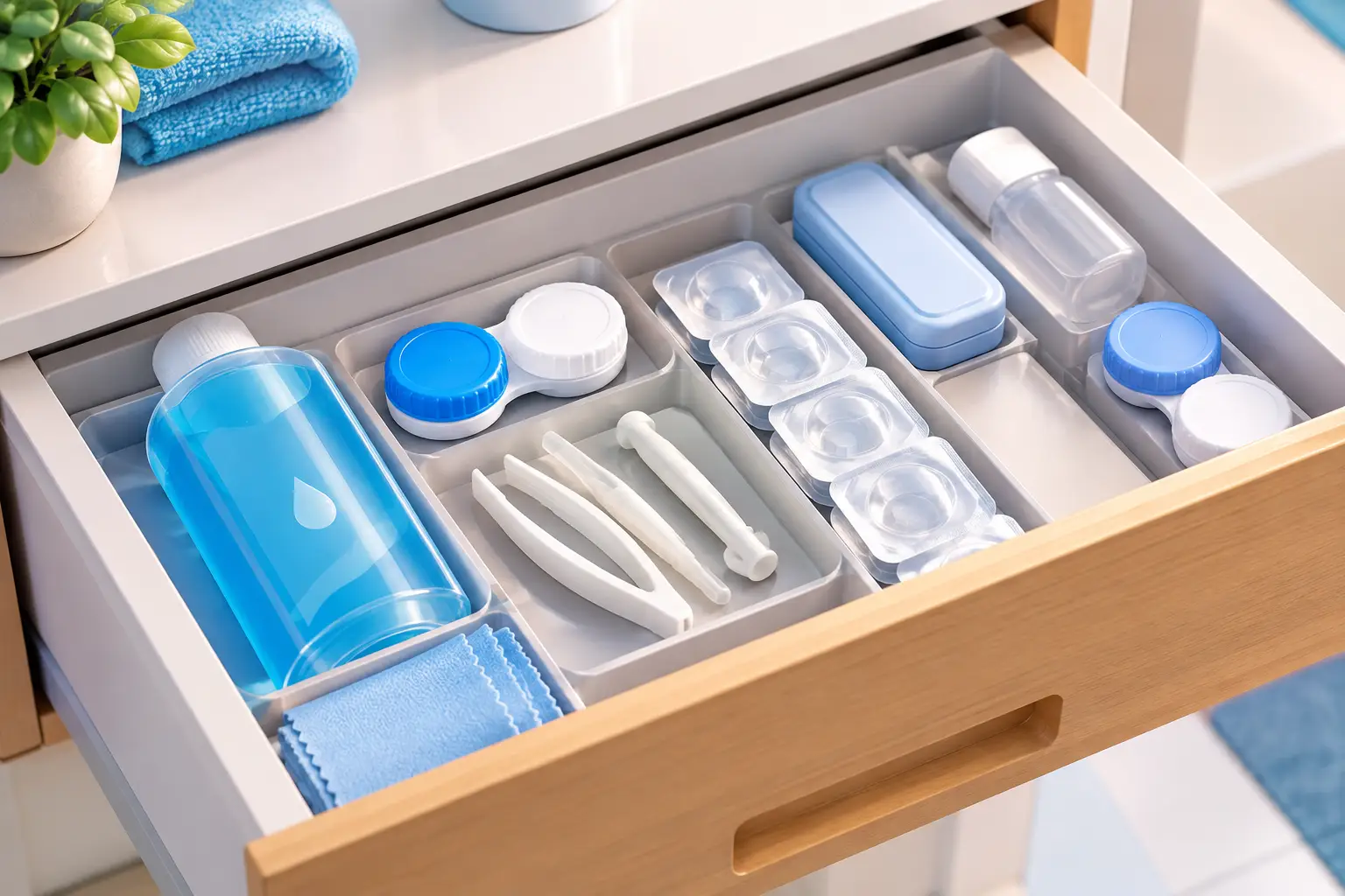Eye Care Drawer Essentials for Contact Lens Users